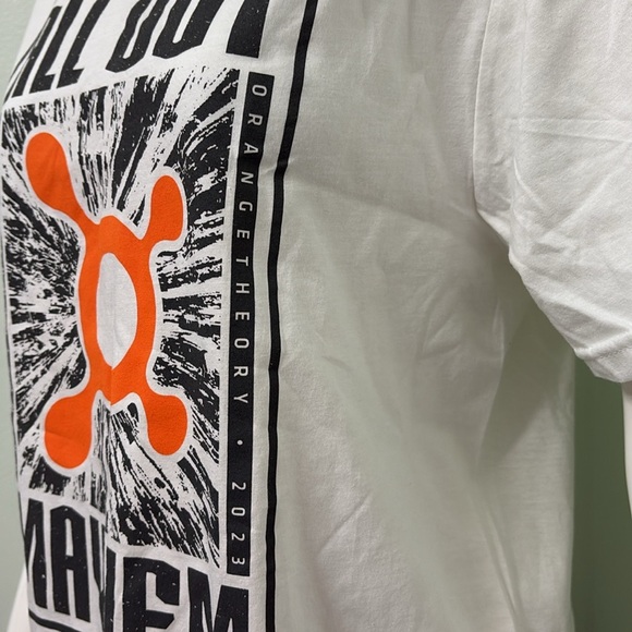 Orange Theory Fitness OTF All Out Mayhem White Tee Shirt - Picture 3 of 4